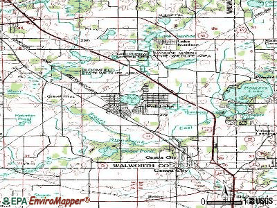 Pell Lake topographic map
