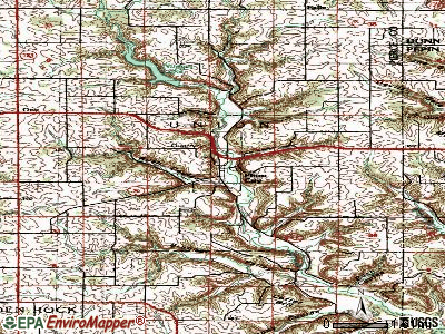 Plum City topographic map