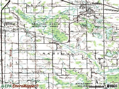 Potter topographic map