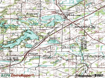 Potter Lake topographic map