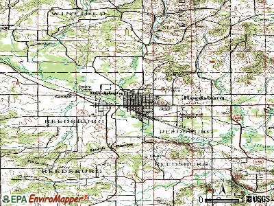 Reedsburg topographic map
