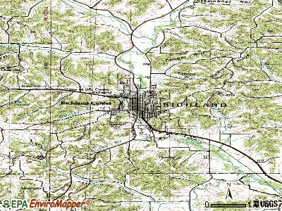 Rice Lake topographic map