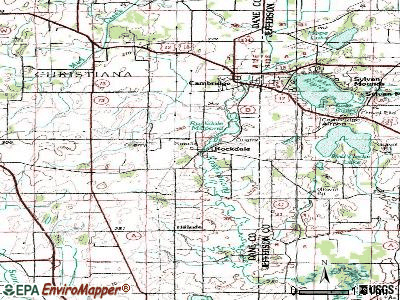 Rockdale topographic map