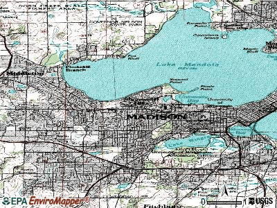 Shorewood Hills topographic map