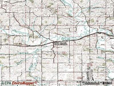 South Wayne topographic map