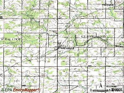 Stratford topographic map