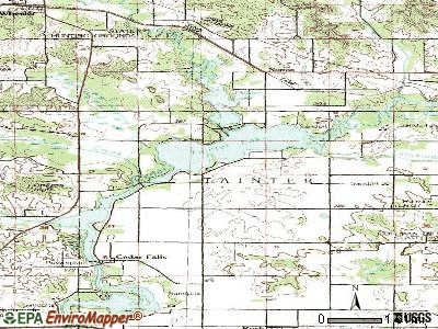 Tainter Lake topographic map