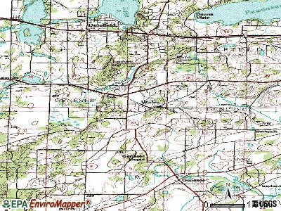 Wales topographic map