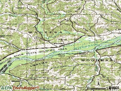 Wauzeka topographic map