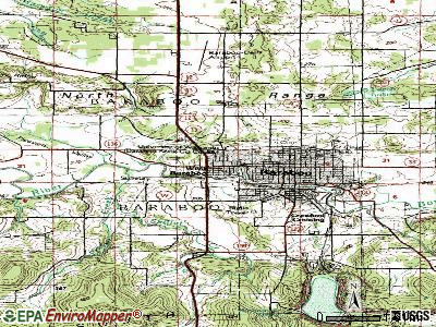 West Baraboo topographic map