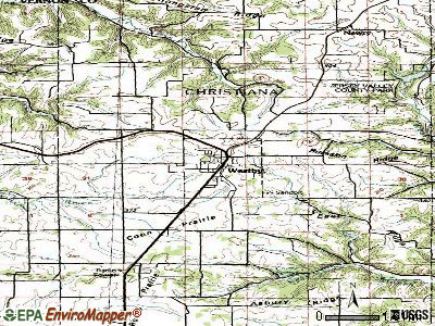 Westby topographic map