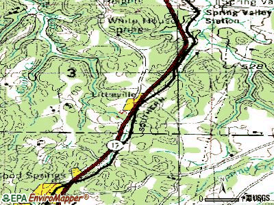 Littleville topographic map
