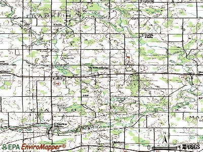 Whitelaw topographic map