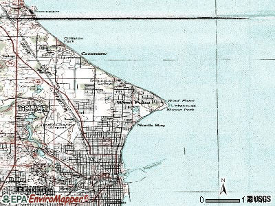 Street map Wind Point Wisconsin