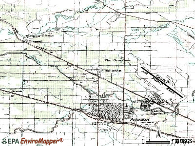 Winton topographic map