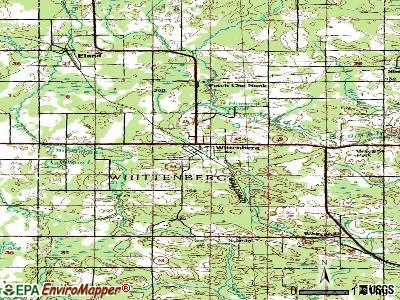 Woodville topographic map
