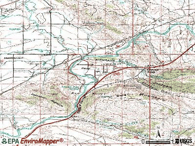 Bessemer Bend topographic map