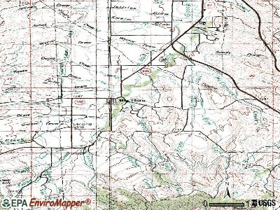 Big Horn topographic map