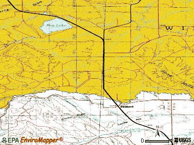 Boulder Flats topographic map