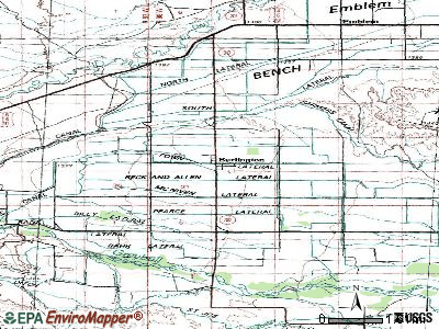Burlington topographic map