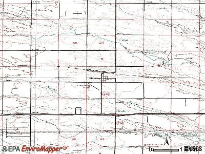 Burns topographic map