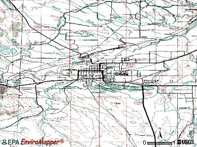 Cody topographic map