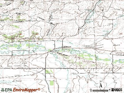 Dixon topographic map