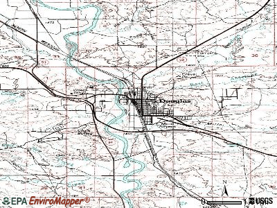 Douglas topographic map