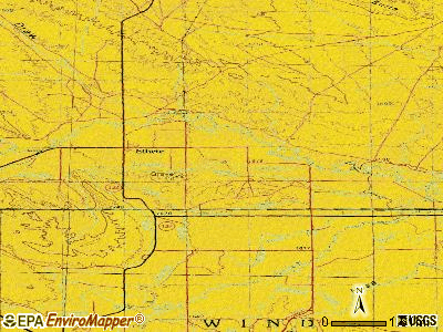 Ethete topographic map