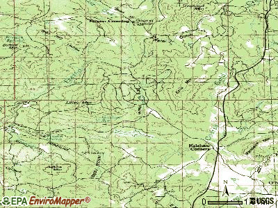 Yosemite Lakes topographic map