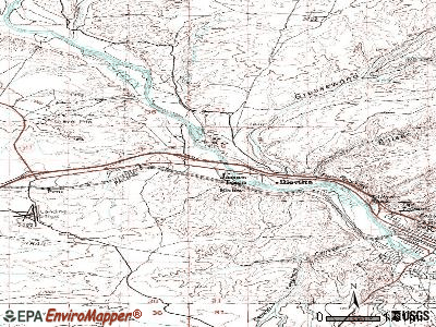 James Town topographic map