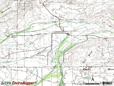 Lonetree topographic map
