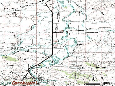 Lucerne topographic map