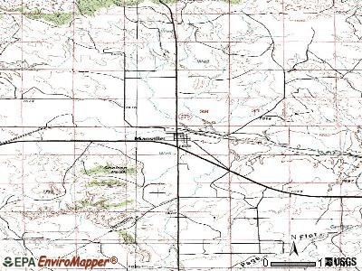 Manville topographic map