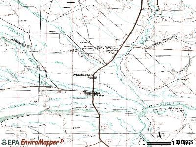 Marbleton topographic map