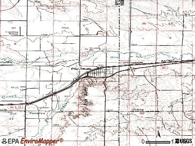 Pine Bluffs topographic map