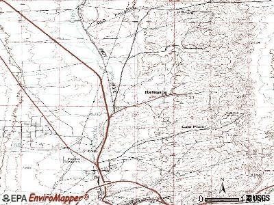 Reliance topographic map