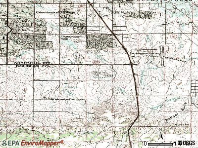 Acres Green topographic map