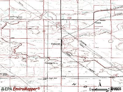 Veteran topographic map