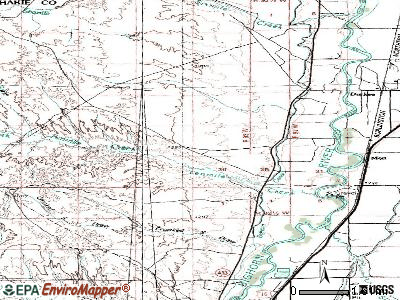 West River topographic map
