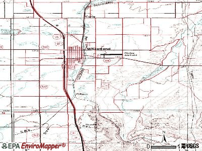 Y-O Ranch topographic map