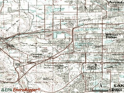 Applewood topographic map