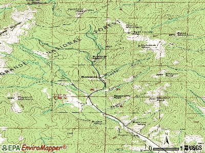 Bonanza topographic map