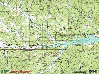 Cokedale topographic map