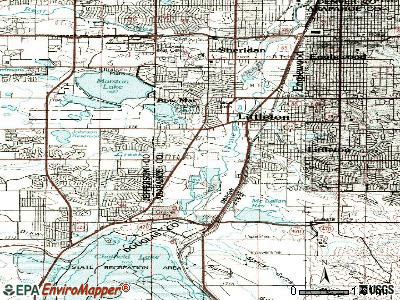 Columbine Valley topographic map