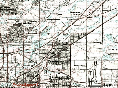 Derby topographic map