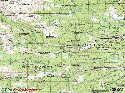 Eldora topographic map