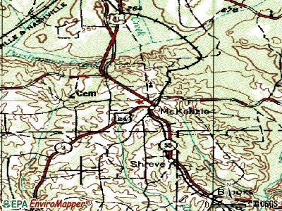 McKenzie topographic map