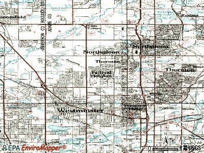 Federal Heights topographic map