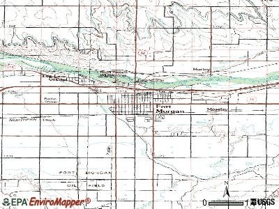 Fowler topographic map